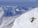Alaskan Snowboarding With an Ocean View