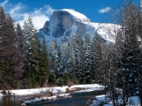 Half Dome in Winter, Yosemite National Park, California