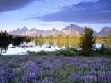 Teton Range in Spring, Wyoming