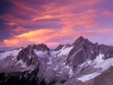 Clouds Over Eldorado Peak at Sunset, North Cascades National Park, Washington