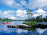 Kayaking in Boundary Waters Canoe Area Wilderness, Minnesota