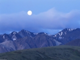 Moonrise Over the Alaskan Range