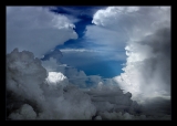 Airplane cloud view