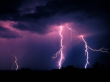 Lightning Storm, Near the Petrified Forest National Park, Arizona