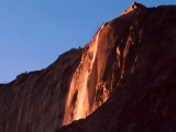 Last Light, Horsetail Falls, Yosemite National Park, California