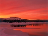 Sunset at Boca Reservoir, Truckee, California