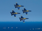 Blue Angels Above Lake Michigan, Chicago, Illinois