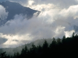 Olympic Mountains and Clouds, Washington