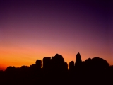 Twilight, Alpine Buttes Wildlife Sanctuary, Mojave Desert, California