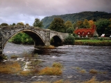 Llanrwst Bridge, Conwy River, Wales, United Kingdom