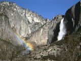 Upper Yosemite Falls Rainbow, Yosemite, California