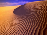 Gypsum Sand Dunes in Evening Light, New Mexico