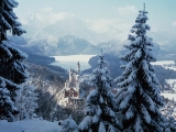 Neuschwanstein Castle in Winter, Bavaria, Germany