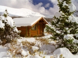 Cozy Log Cabin, Mount Assiniboine, British Columbia, Canada