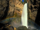 Misty Rainbow, Tower Falls, Yellowstone National Park, Wyoming