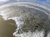 Ocean Surf Through a Fisheye Lens