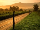 Sparks Lane at Sunset, Cades Cove, Great Smoky Mountains National Park, Tennessee
